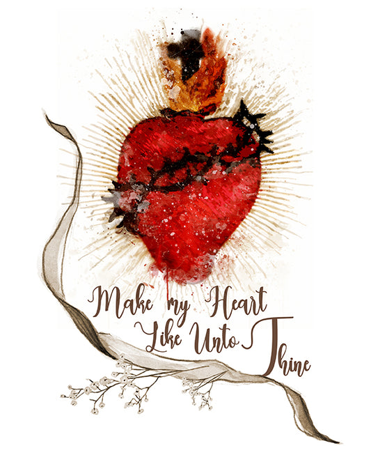 Prayer to the Most Sacred Heart of Jesus Printable, Devotional Catholic Wall Art - benedictaveils