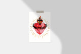 Most Sacred Heart of Jesus Devotional Catholic Art Print