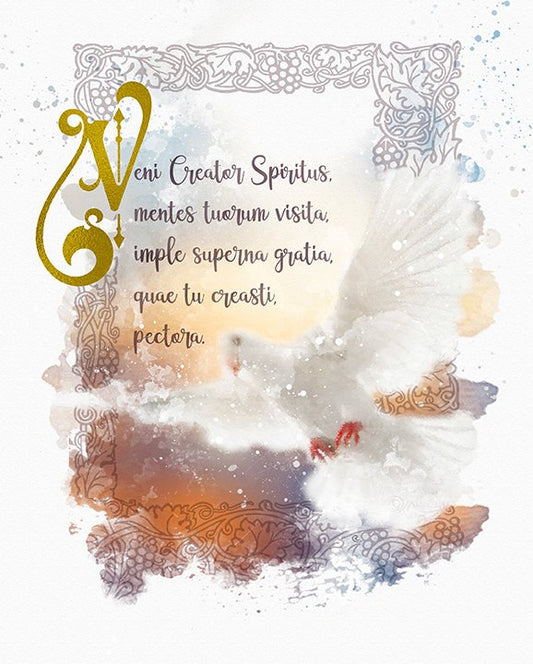 Veni Creator Spiritus Devotional Catholic Printable - benedictaveils