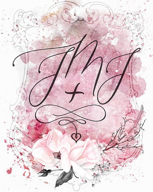 JMJ Printable Digital Download, Holy Family Devotional Wall Art - benedictaveils