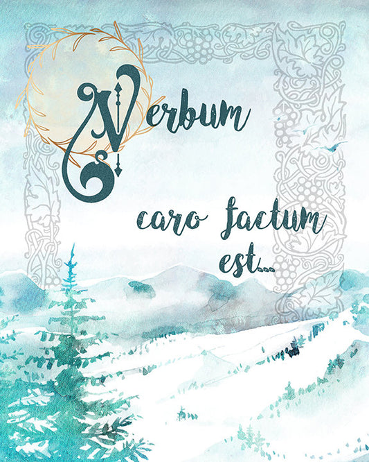 John 1:14 Bible Quote Printable, Catholic Scripture Wall Art - benedictaveils