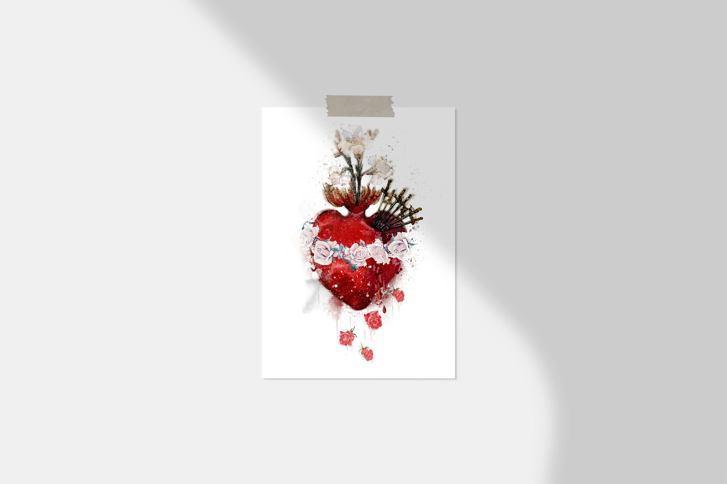 sorroful heart immaculate heart of mary image