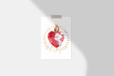 Most Pure Heart of Joseph Printable Image, Catholic Devotional Illustration Wall Art by BenedictaBoutique