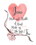 Most Sacred Heart of Jesus Prayer Printable, Devotional Catholic Wall Art - benedictaveils