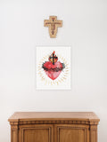 Most Sacred Heart of Jesus Devotional Catholic Art Print