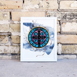 Saint Benedict Medal Image, Art Print, Printable, Digital Download