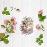 Ave Maria Rosary Prayer Devotional Marian Art Print