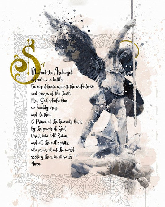 Saint Michael the Archangel Prayer Printable - benedictaveils